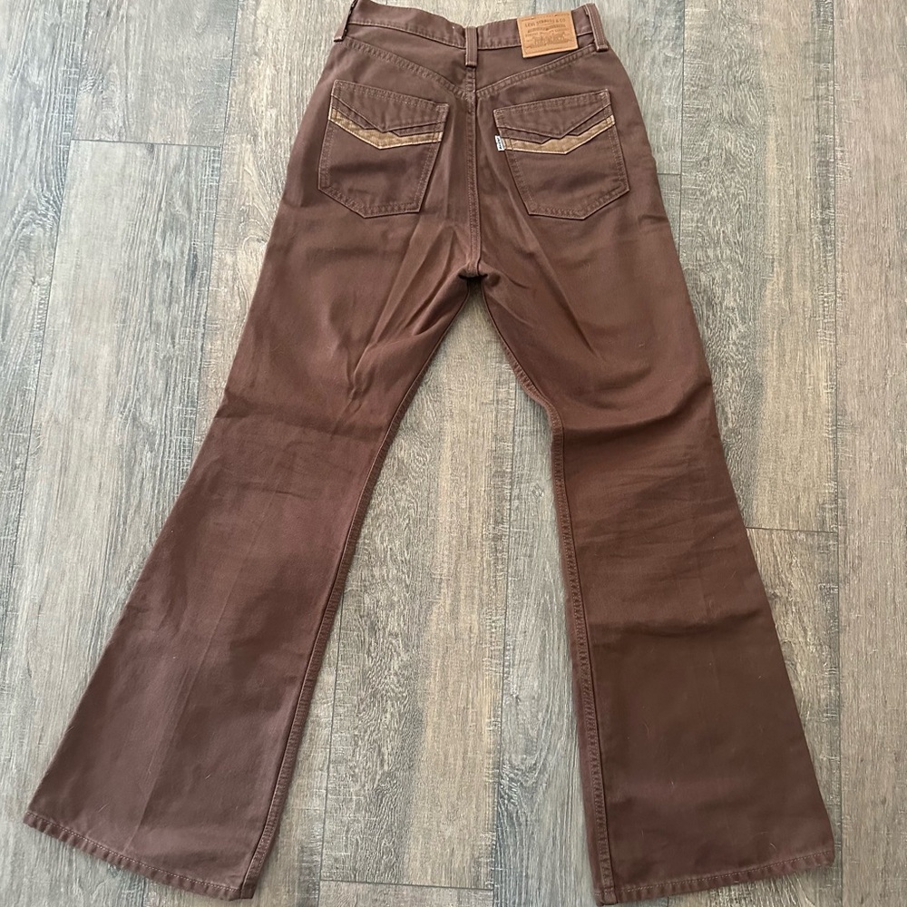 70'S MOVIN’ ON HIGH RISE FLARE JEANS - Picture 4 of 5